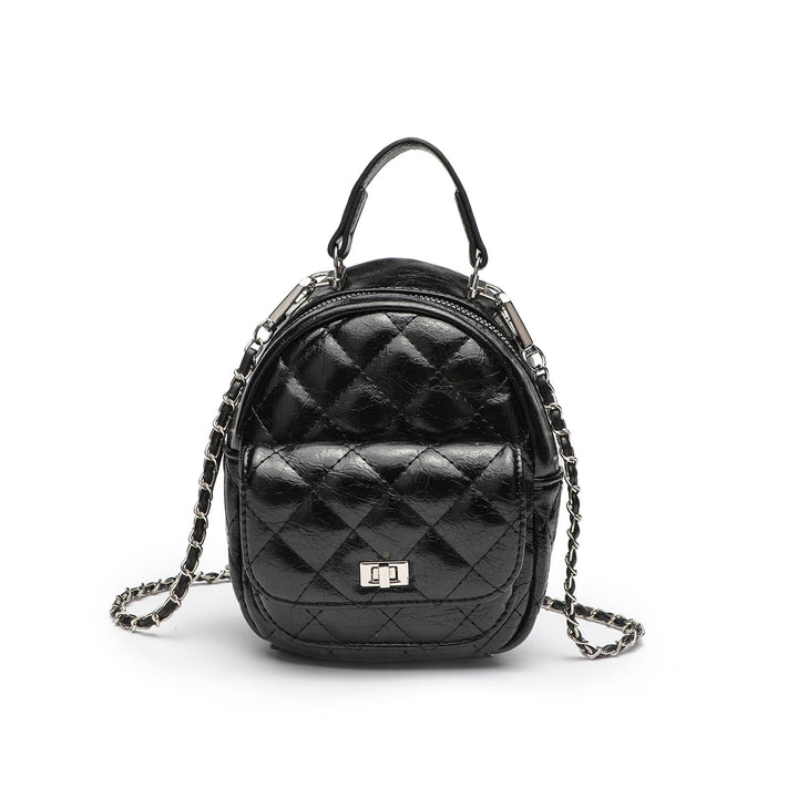 Gestepptes Metallic Mini-Rucksack Karnz