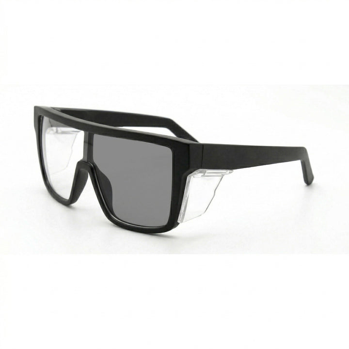 Damen Sportsonnenbrille im modernen Design mit breitem Rahmen und polarisierenden Gläsern Karnz