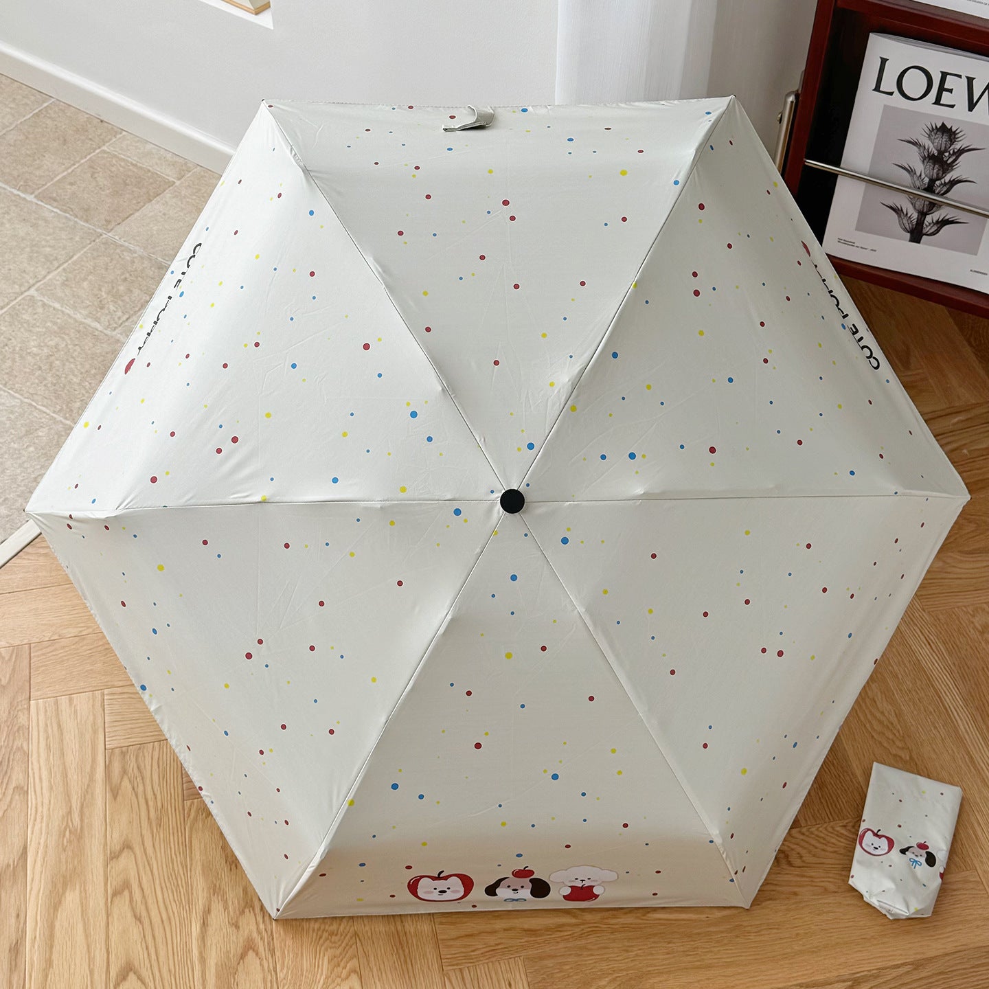 Damen Faltbarer Regenschirm mit verspieltem Motiv Karnz