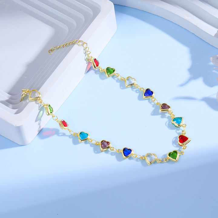 Herzförmiges Charm Armband Karnz