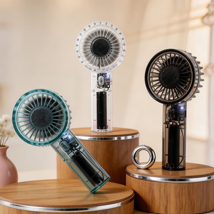 Damen Tragbarer USB Handventilator mit leistungsstarker Akkutechnologie Karnz