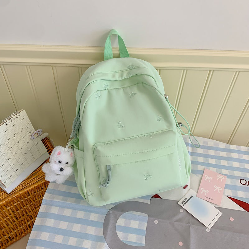 Floral Bestickter Alltagsrucksack Karnz