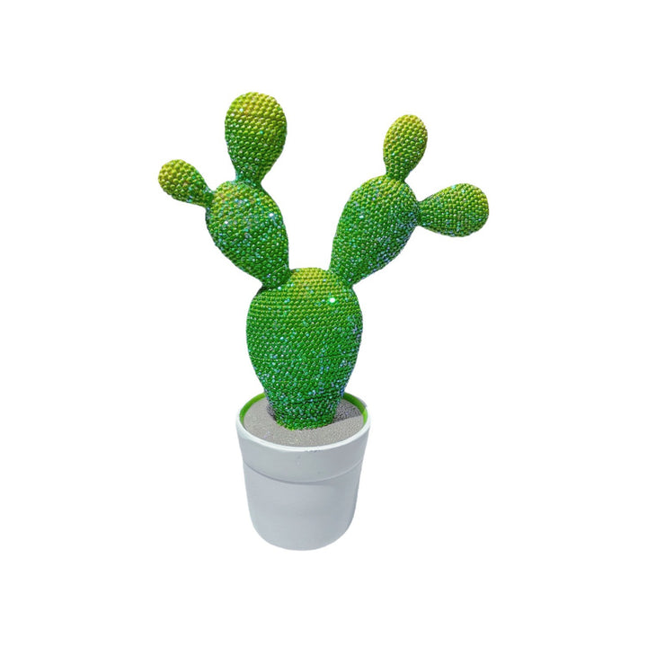 Glitzernde Kaktus Deko Figur Karnz