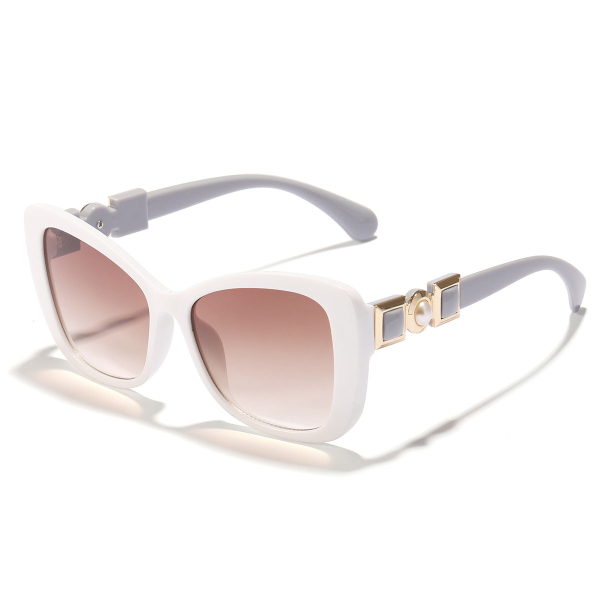 Damen Cat-Eye Sonnenbrille mit eleganter Metallverzierung Karnz