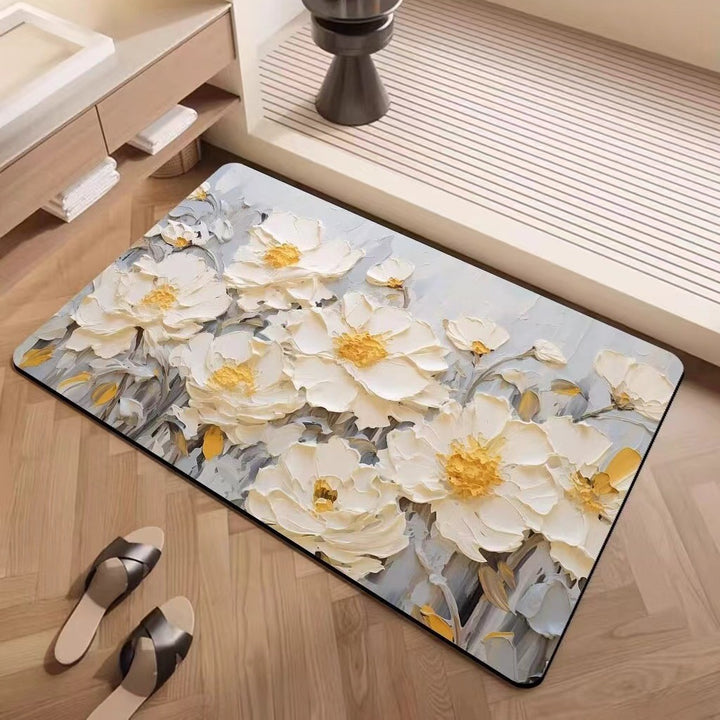 Luxuriöse strukturiertes Blumenteppich Karnz