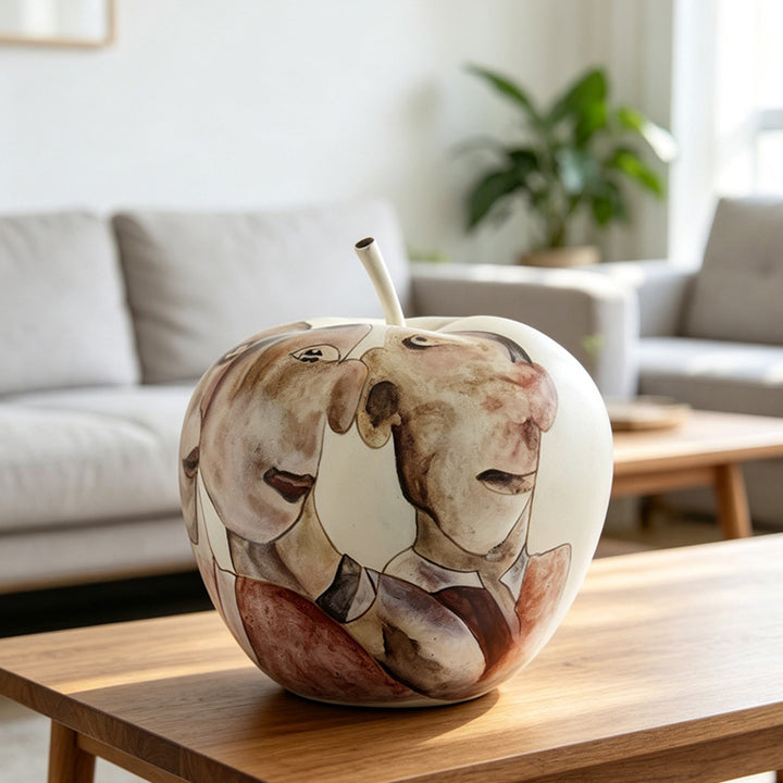 Künstlerische dekorative Apfelskulptur