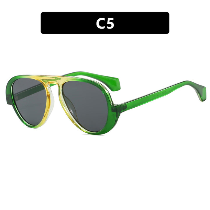 Damen Sonnenbrille mit einzigartigem Retro-Rahmen und UV-Schutz Karnz