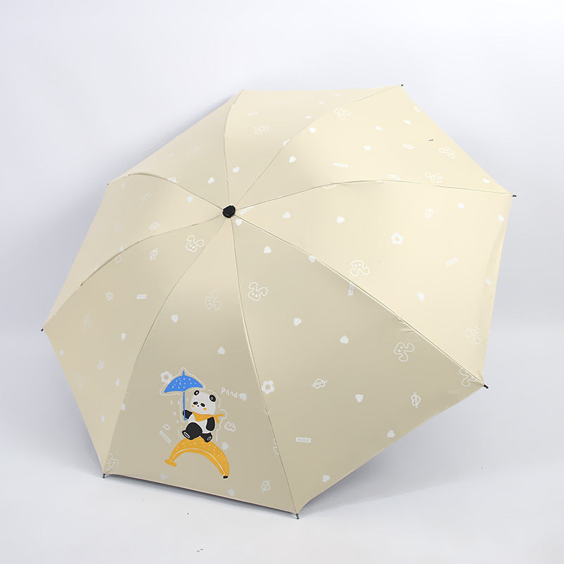 Damen Falt-Regenschirm mit verspieltem Tiermotiv Karnz