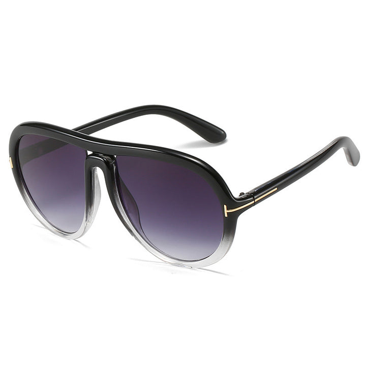 Oversized Modische Transparente Rosa Sonnenbrille Karnz