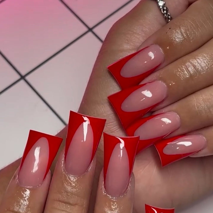 Quadratische Spitze Acryl-Nagelerweiterungen Karnz