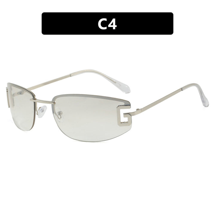 Damen futuristische Sonnenbrille mit sportlichem Design und UV-Schutz Karnz