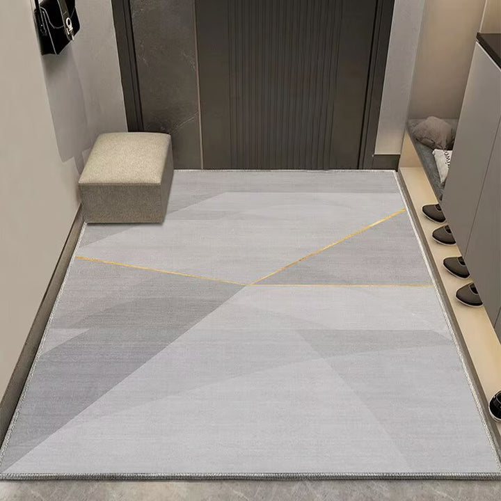Modern geometrischer Eingangsbereich Teppich