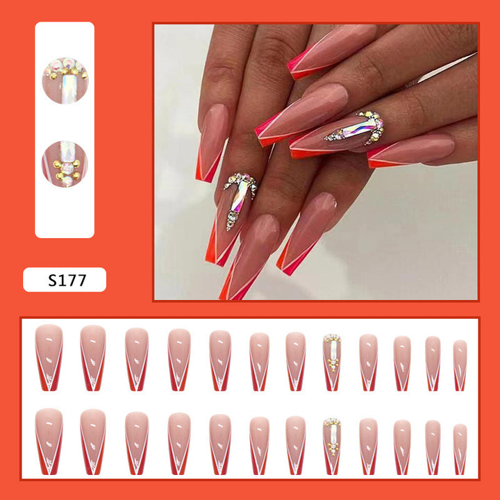 Kunstnagelspitzen mit Neonverzierung Karnz