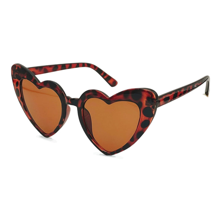 Damen Herzförmige Sonnenbrille mit UV-Schutz und hochwertiger Folienverarbeitung Karnz