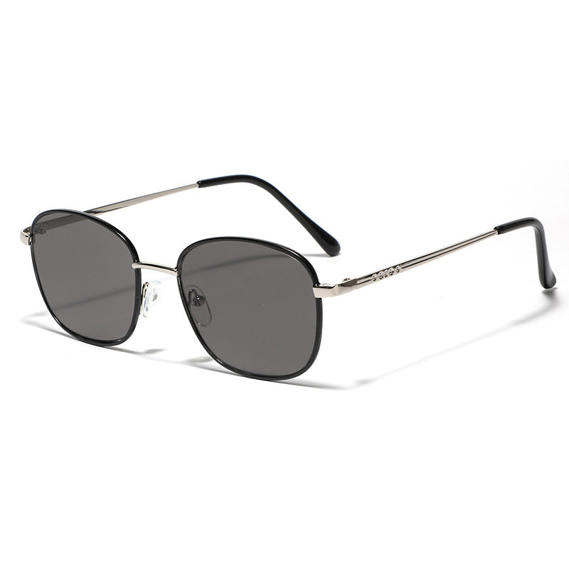 Damen stilvolle quadratische Sonnenbrille mit elegantem Metallrahmen Karnz