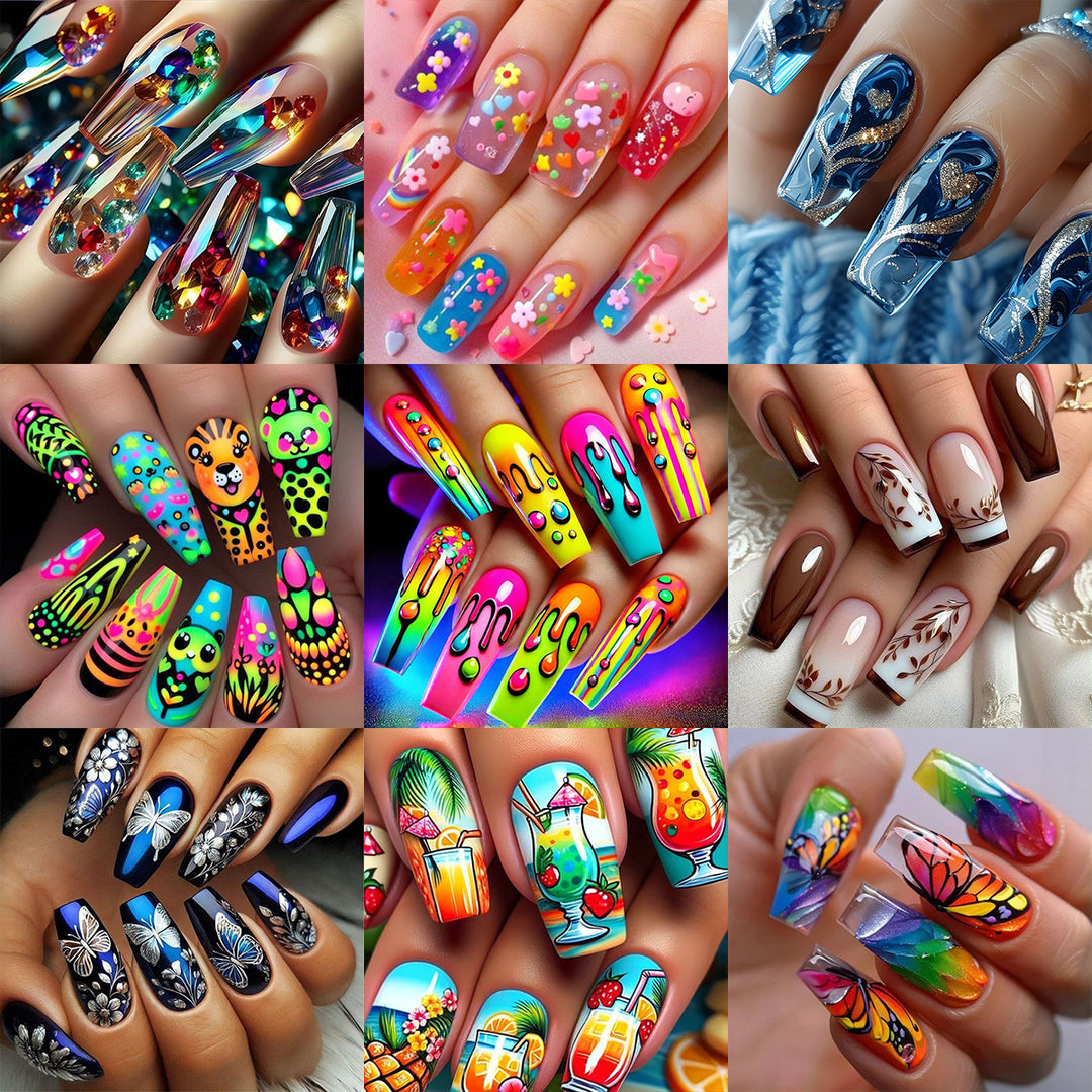 Kunstvolle 3D Nagelkunst Karnz