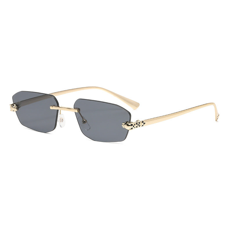 Damen elegante Halbgestell Sonnenbrille Karnz