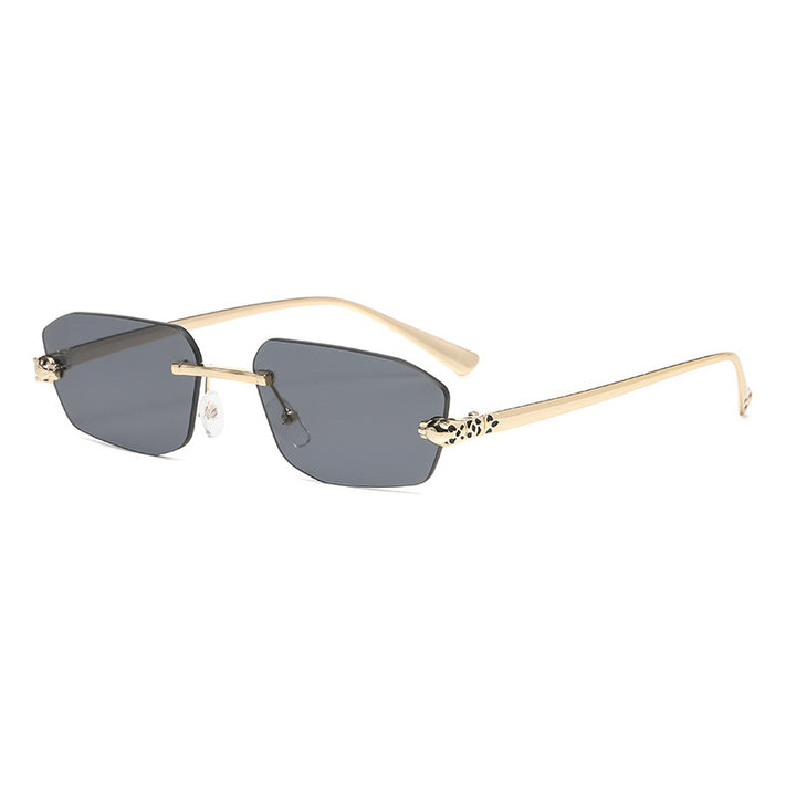 Damen elegante Halbgestell Sonnenbrille Karnz
