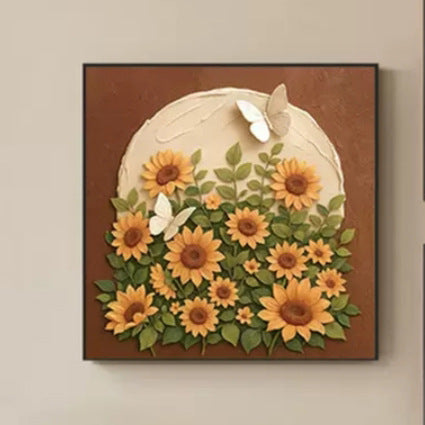 Blumenkunst Leinwanddruck