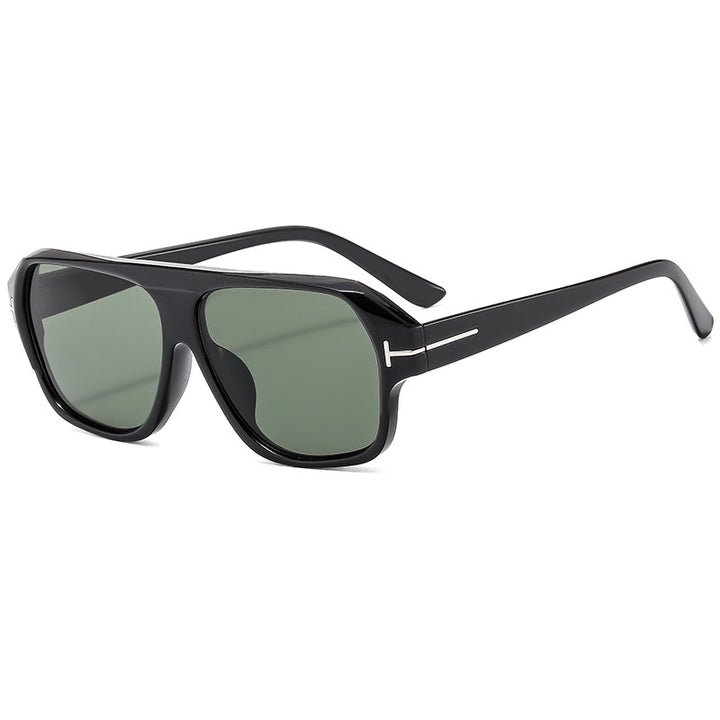 Retro-inspirierte übergroße quadratische Sonnenbrille