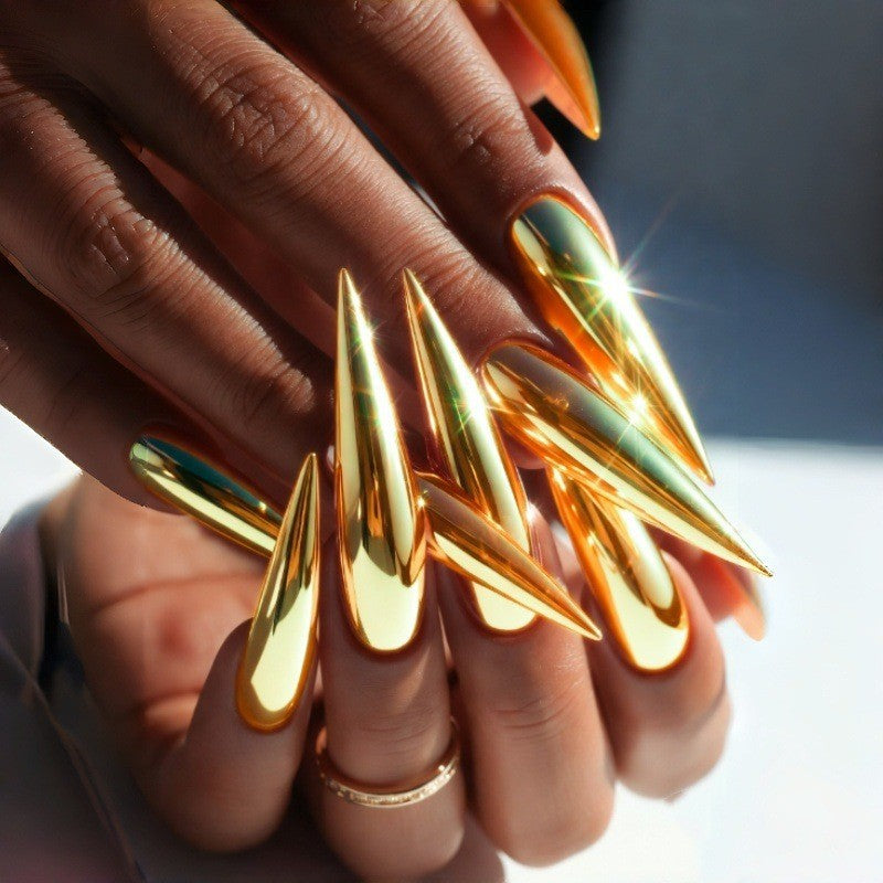 Stiletto Glänzende Nagelverlängerungen Karnz