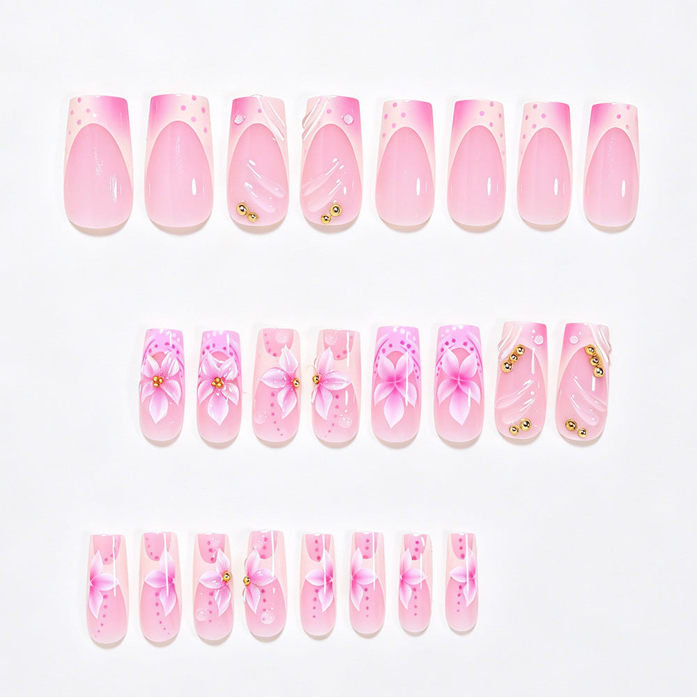 Künstlerisches Florales Nageldesign Set Karnz