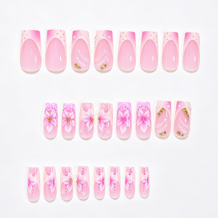 Künstlerisches Florales Nageldesign Set Karnz