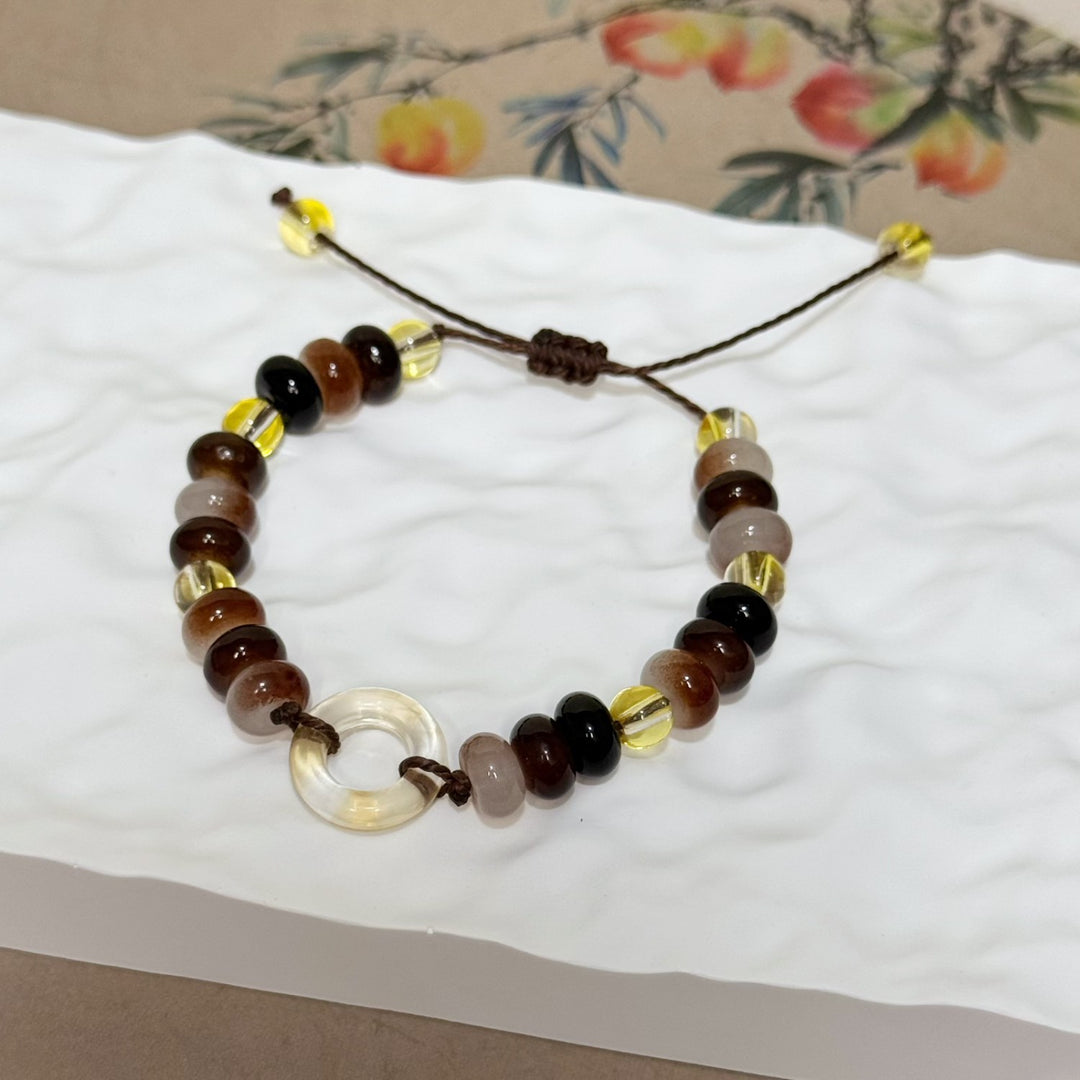 Verstellbares Artisan Perlenarmband Karnz