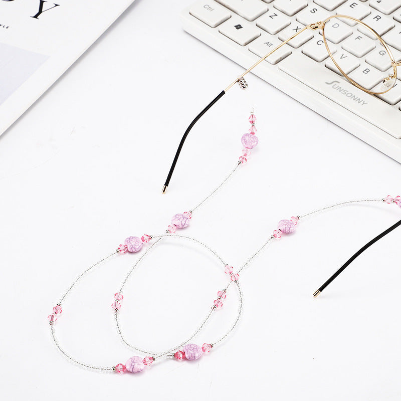 Elegante perlenbesetzte Brillenband Karnz