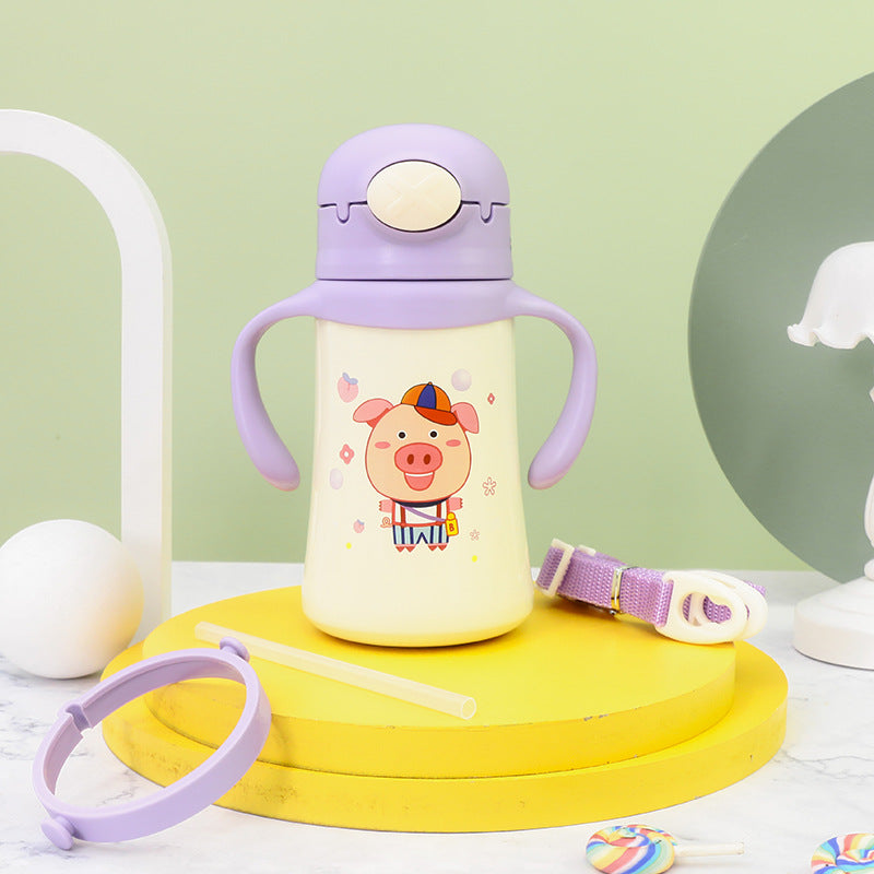 Damen Isolierte Kinder-Trinkflasche im verspielten Tierdesign Karnz
