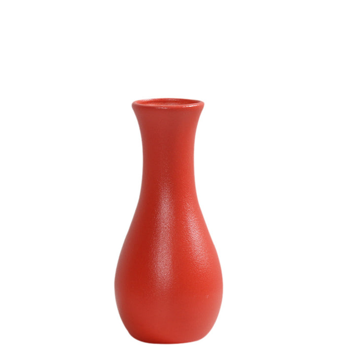 Zeitgenössische Matte Keramik Blumenvase Karnz