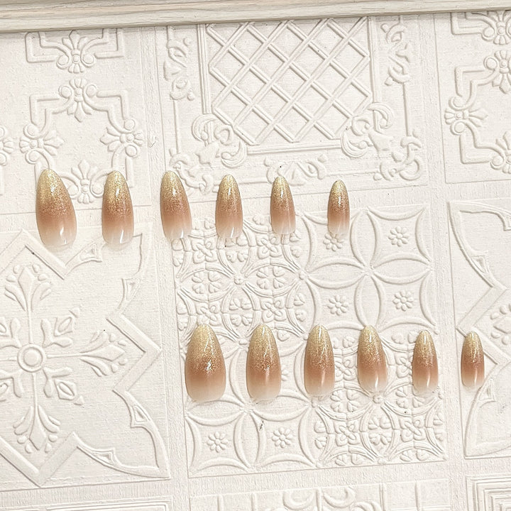 Premium Glitter Ombre Press-On Nails Karnz