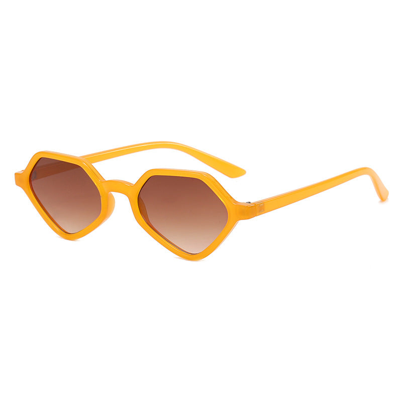 Damen Geometrische Design-Sonnenbrille mit verspiegelten Gläsern Karnz