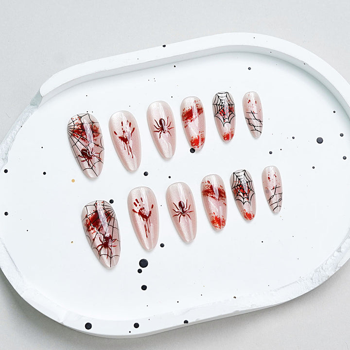 Halloween-Themen Press-On Nagelkunst Set Karnz