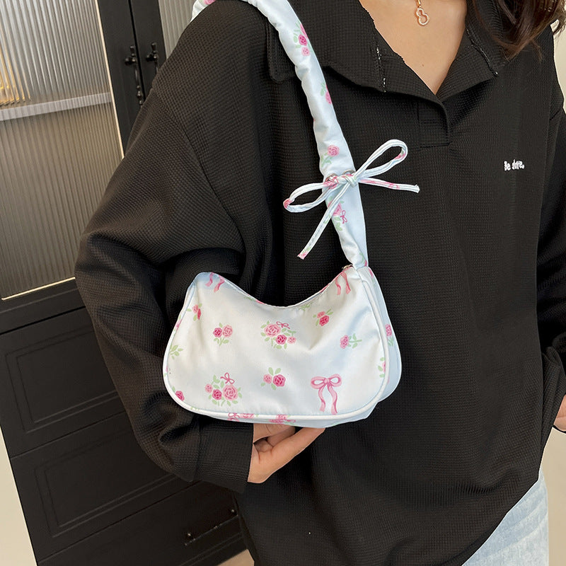 Florale bestickte Handtasche