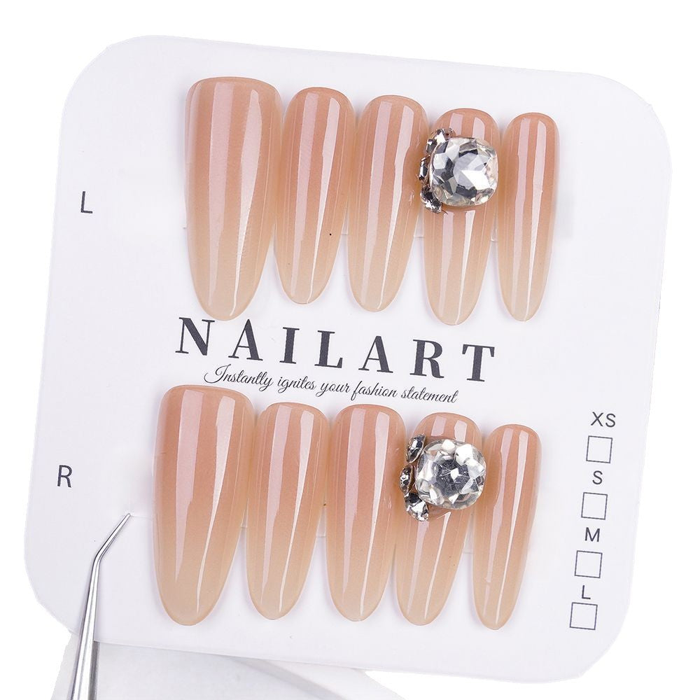 Künstlerisches Press-On Nail Set mit einzigartigen Designs Karnz