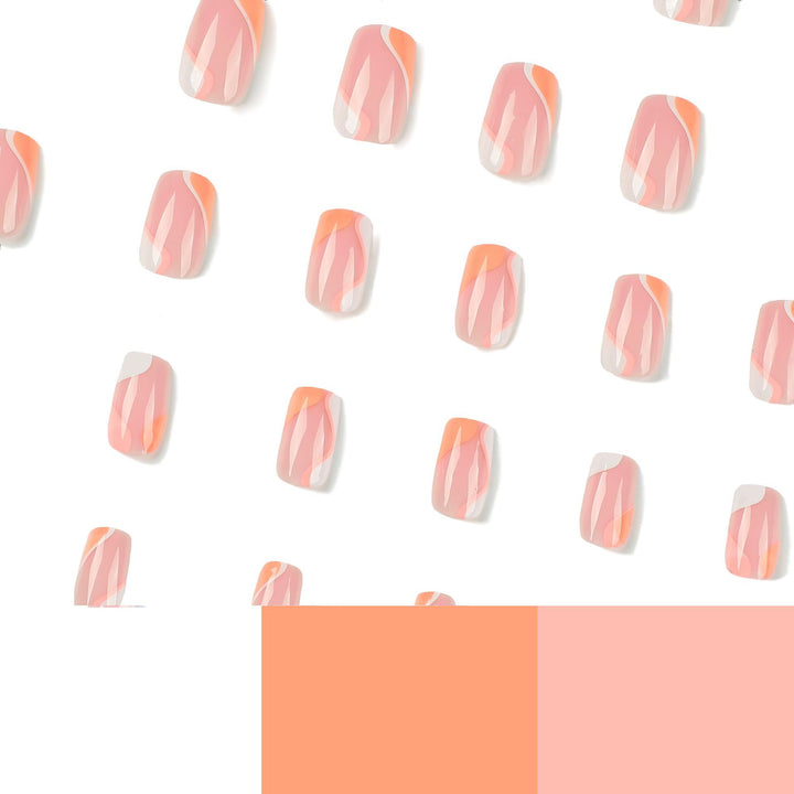 Elegante Kunstnagelverlängerungen mit modernem Farbverlauf Karnz