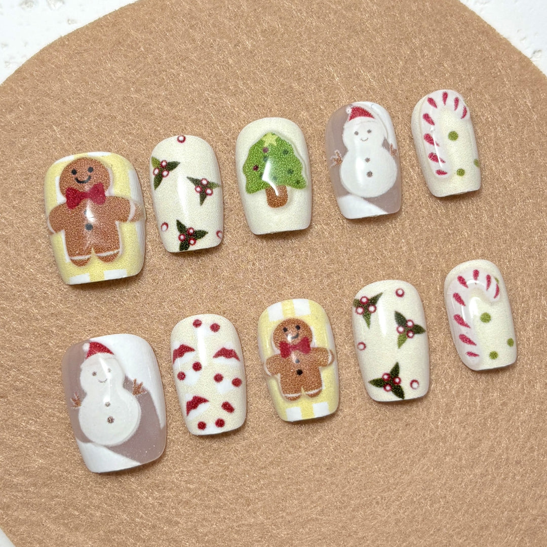 Dekoratives saisonales Press-On-Nagelset