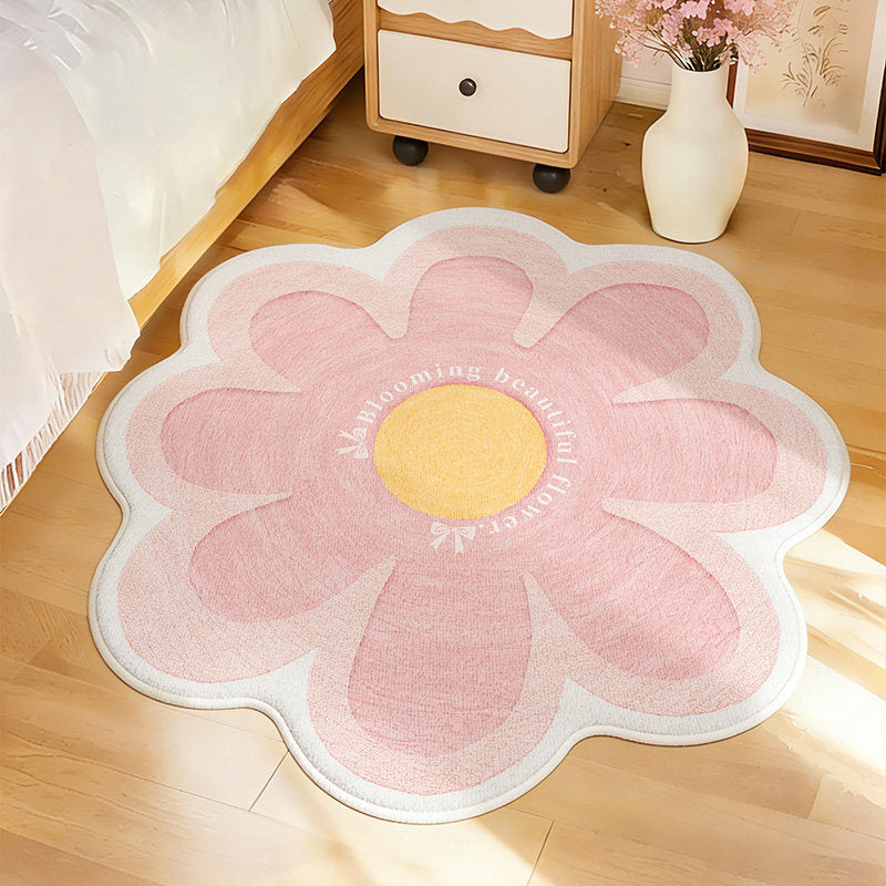 Blumenförmiger dekorativer Teppich