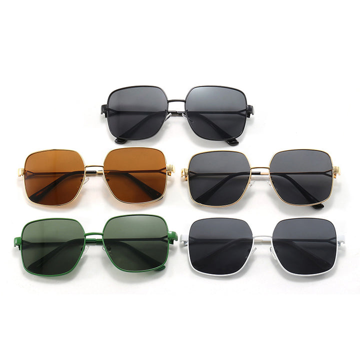 Damen quadratische Sonnenbrille mit modischem und robustem Gestell Karnz