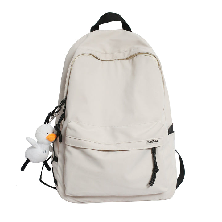 Vielseitiger lässiger Rucksack mit Plüsch Charm Karnz