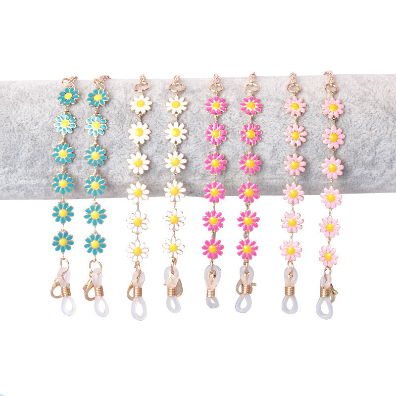 Floral Charm Brillen Kette Karnz