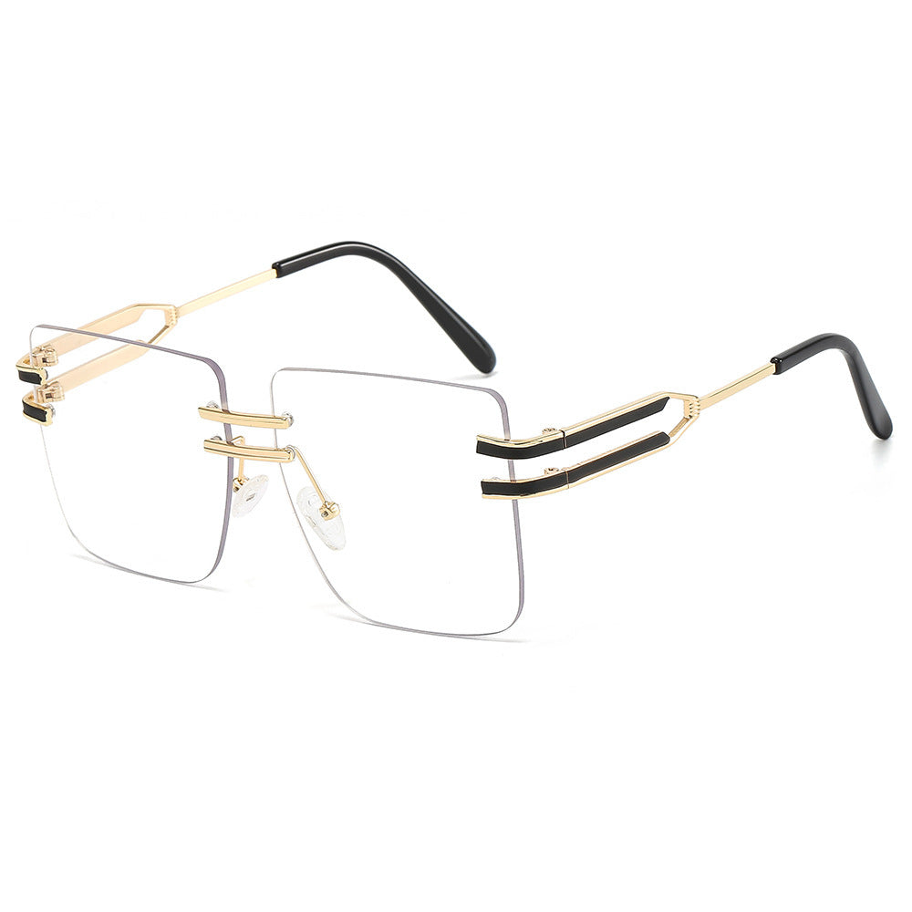 Damen modische Sonnenbrille mit extravagantem Rahmen und filigranen Akzenten Karnz