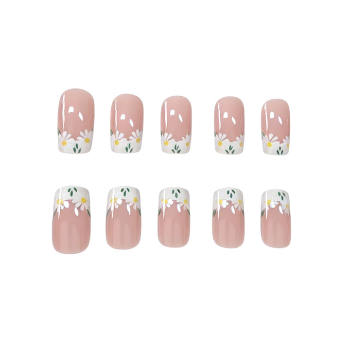 Florale Französische Tipp Nagelverlängerungen Karnz 1789915351