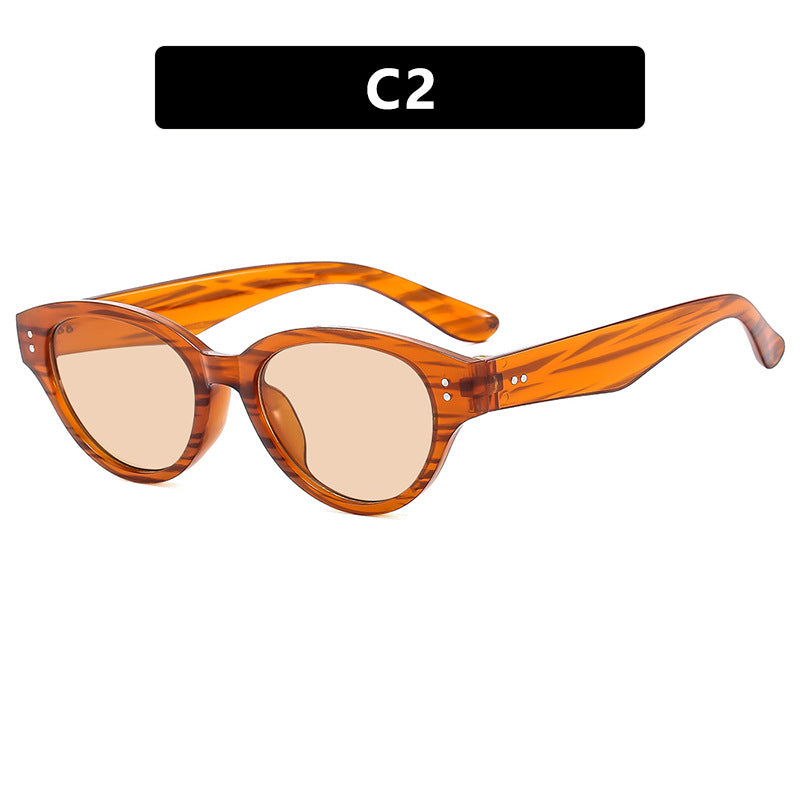 Damen Cat-Eye Sonnenbrille mit robustem Rahmen und polarisierenden Gläsern Karnz