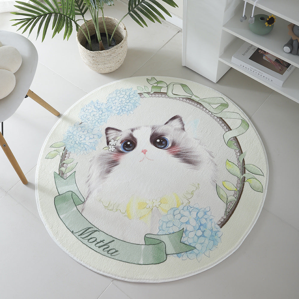 Katzen-Themen runder Teppich Karnz