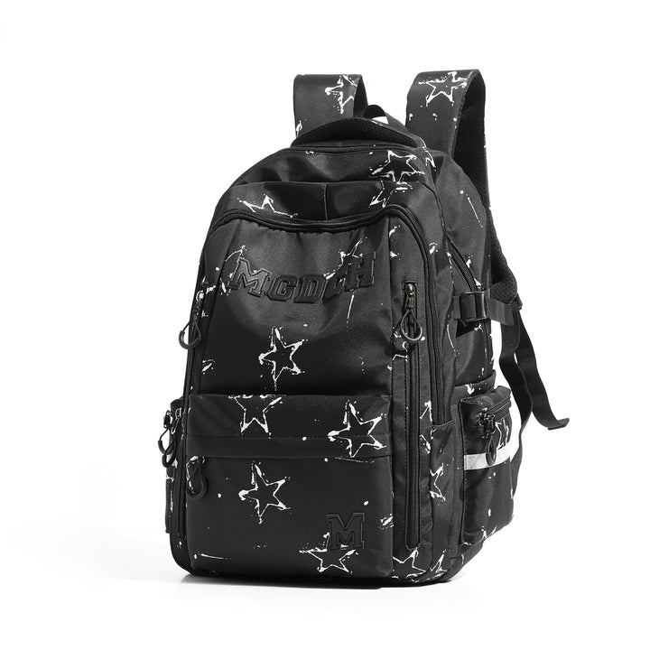 Stern-Print Multi-Fach Rucksack Karnz