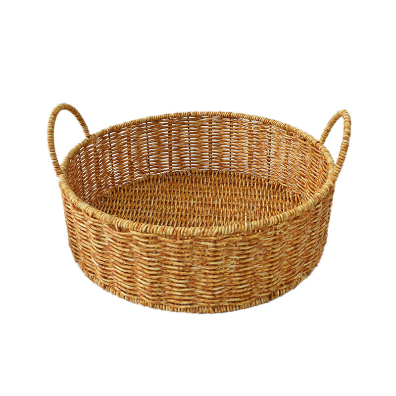 Handgefertigte natürliche Rattan-Aufbewahrungskörbe Set Karnz
