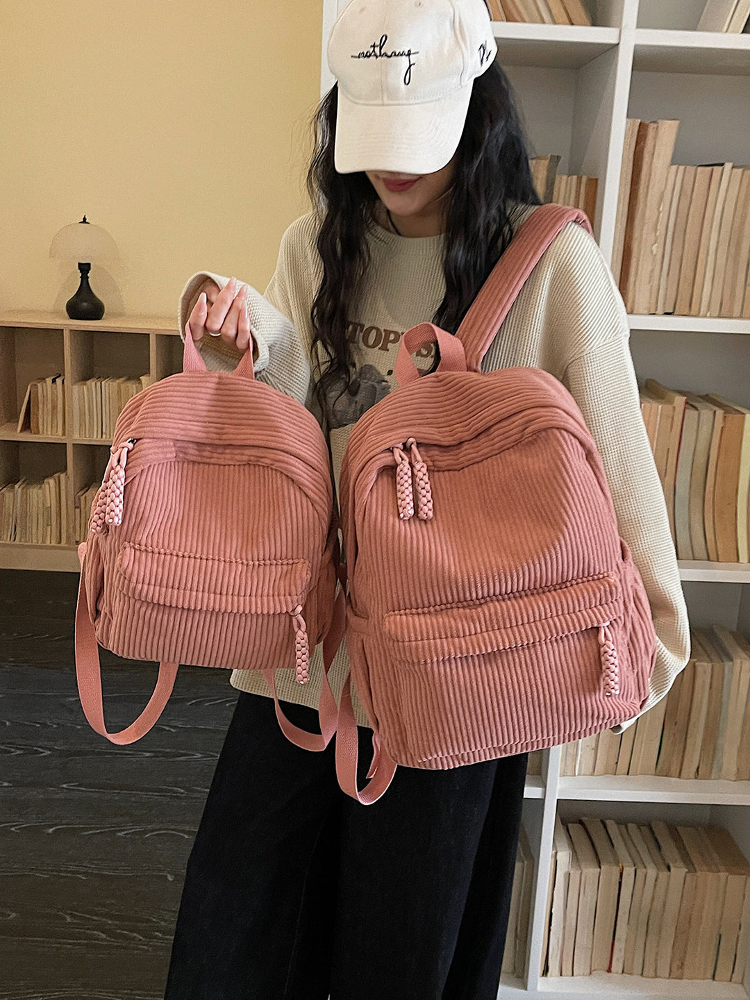 Corduroy Multifunktions-Rucksack Karnz