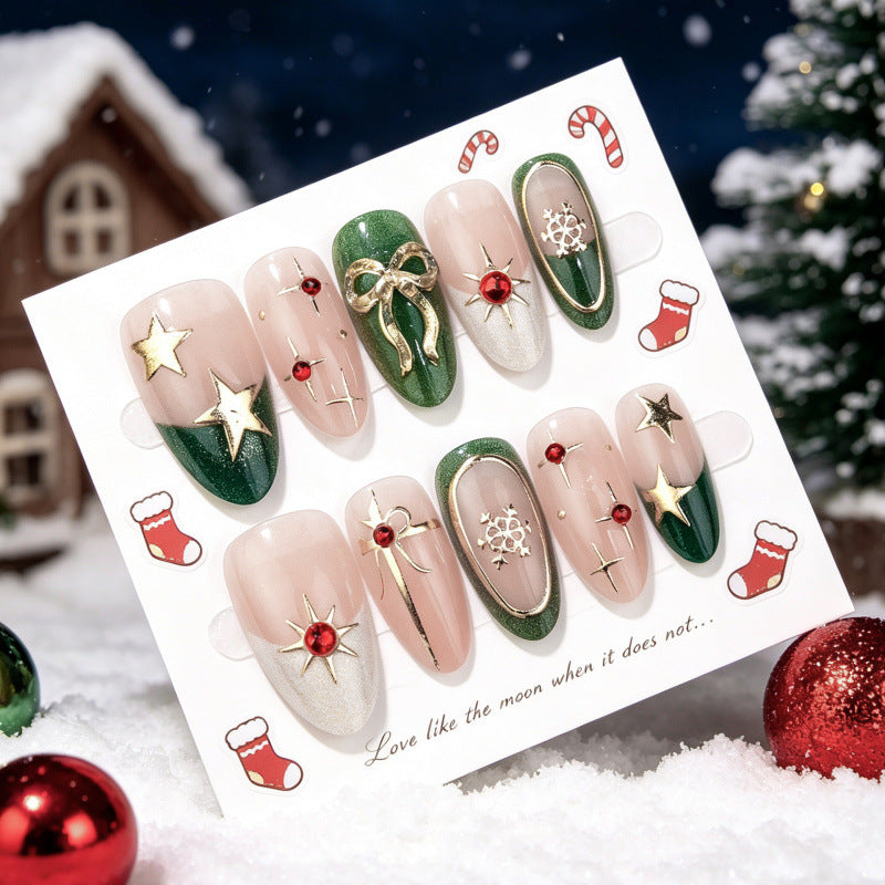 Festive Dekorative Press-On Nagel Set